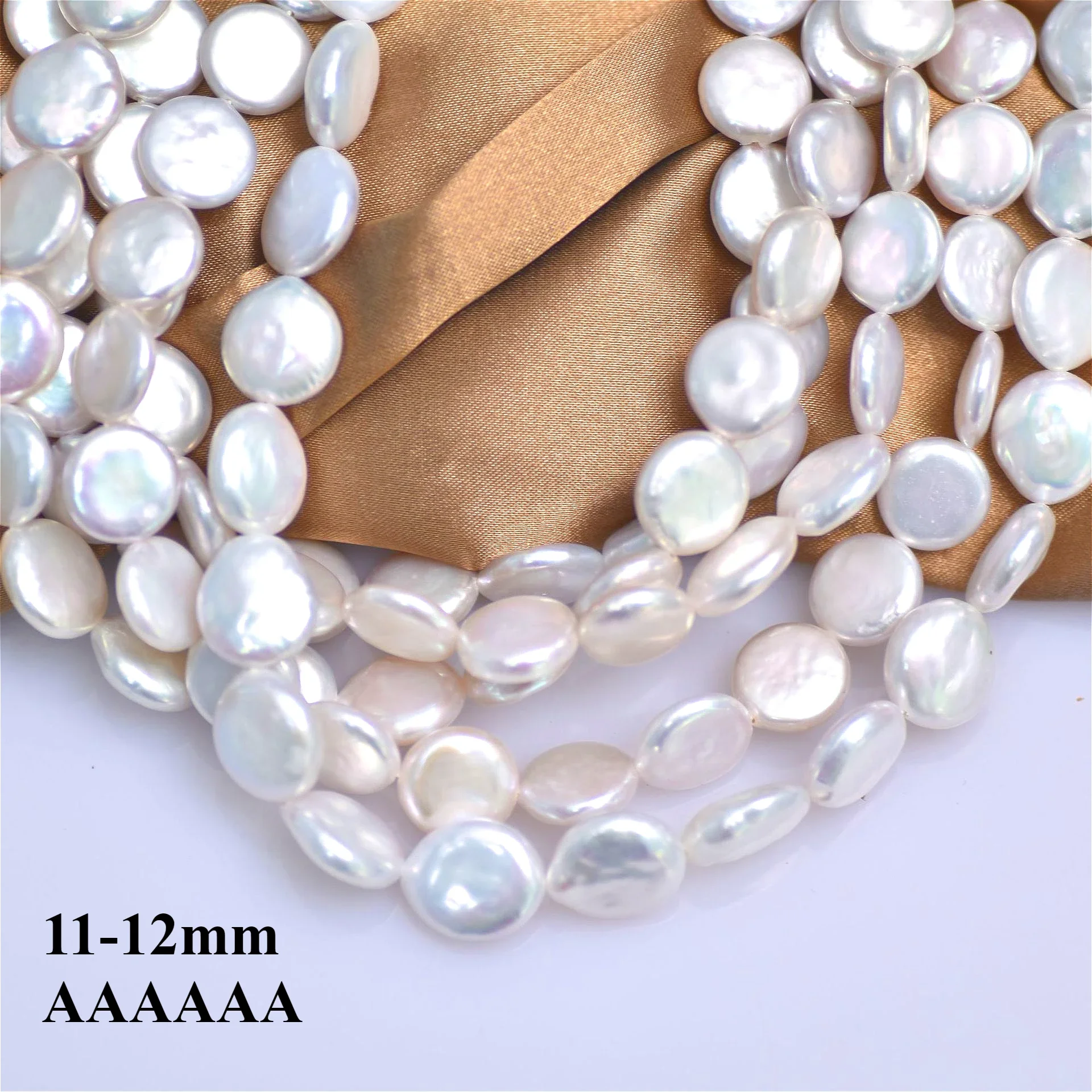 Jewelry Making The Well - Perle ronde blanche d'eau douce rayonnante