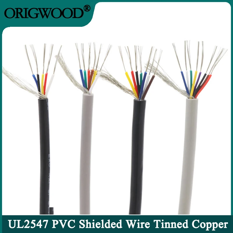 Wire 22 Gauge Copper - Fil blindé UL2547 5/10m, 30 28
