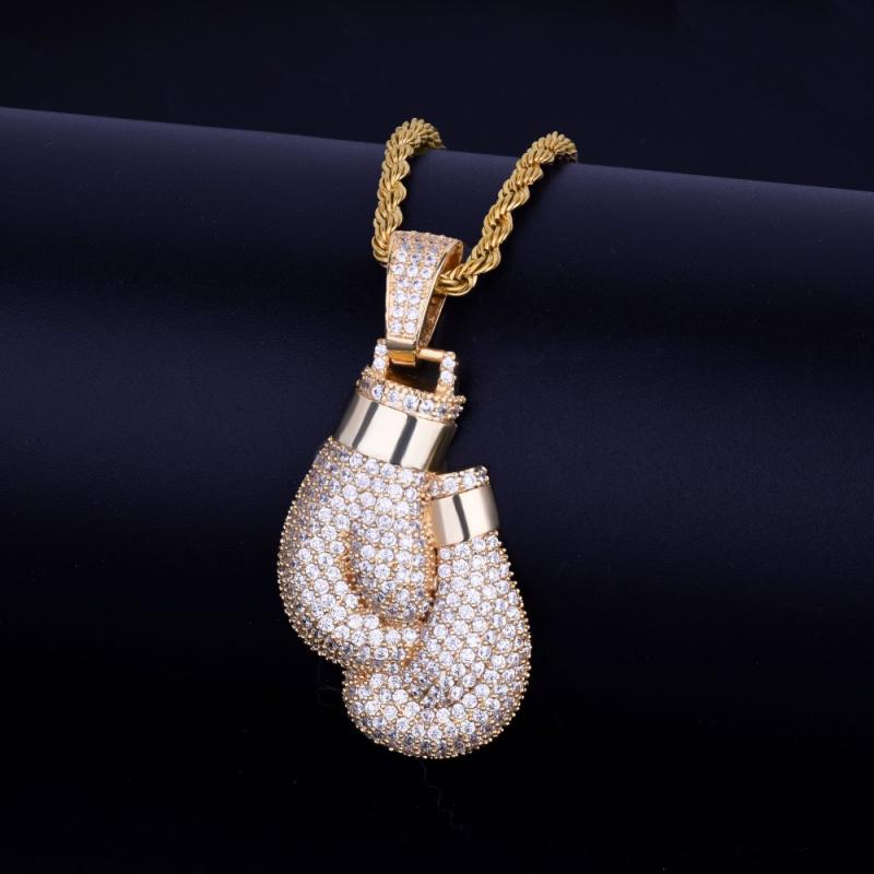 Jewelry Making Gloves - Hip Hop Bling glacé cubique Zircon