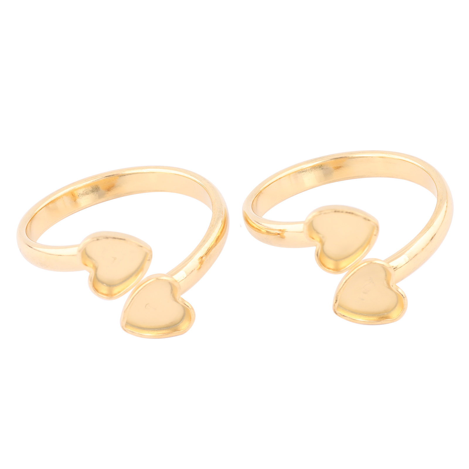 Ring Blank Adjustable - 10 pièces en acier inoxydable plaqué