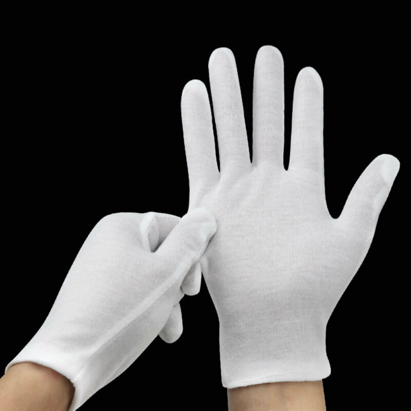 Jewelry Making Gloves - 24 pièces gants blancs 12 paires
