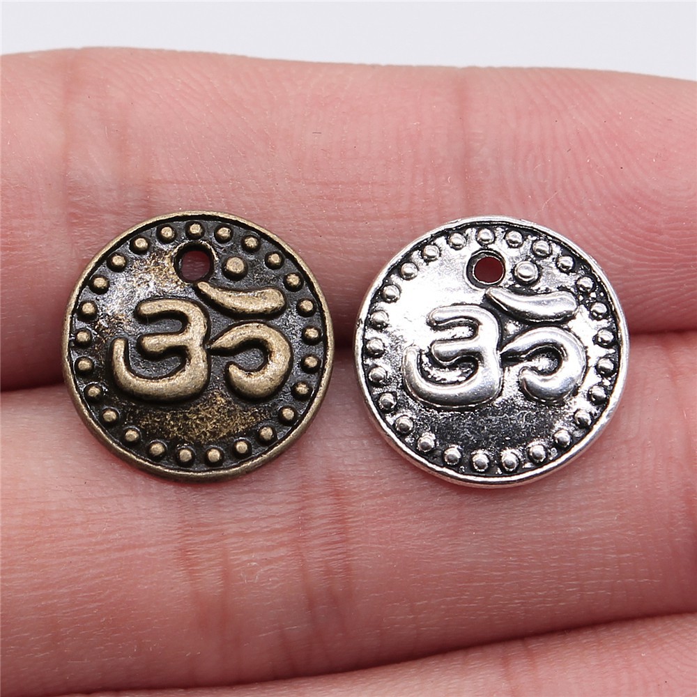 Jewelry Making The Well - Pendentif Symbole Om Yoga Méditation en