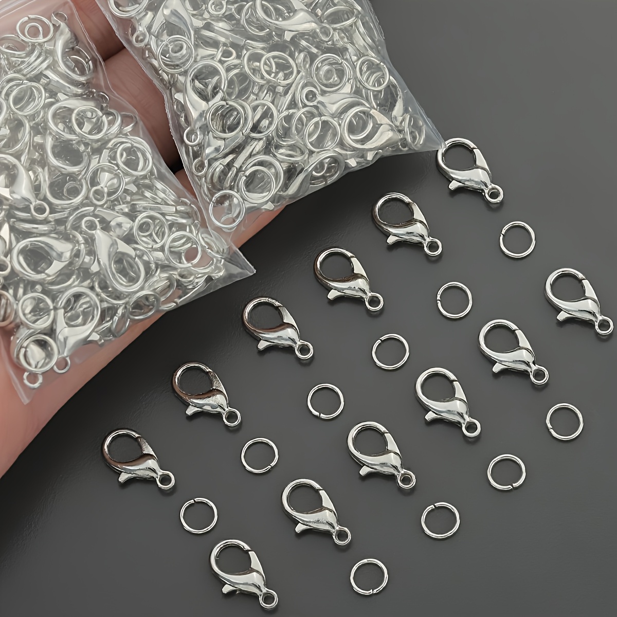 1/2/300 pièces Fermoirs mousqu - Jewelry Making Jump Rings avis et prix