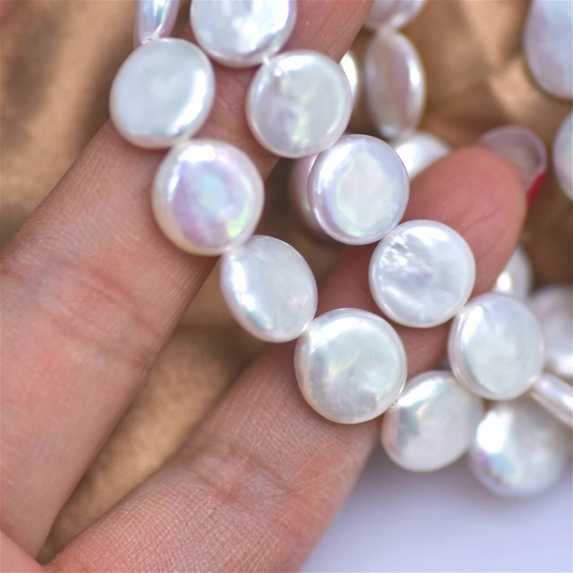 Perle ronde blanche d'eau douc - Jewelry Making The Well avis et prix
