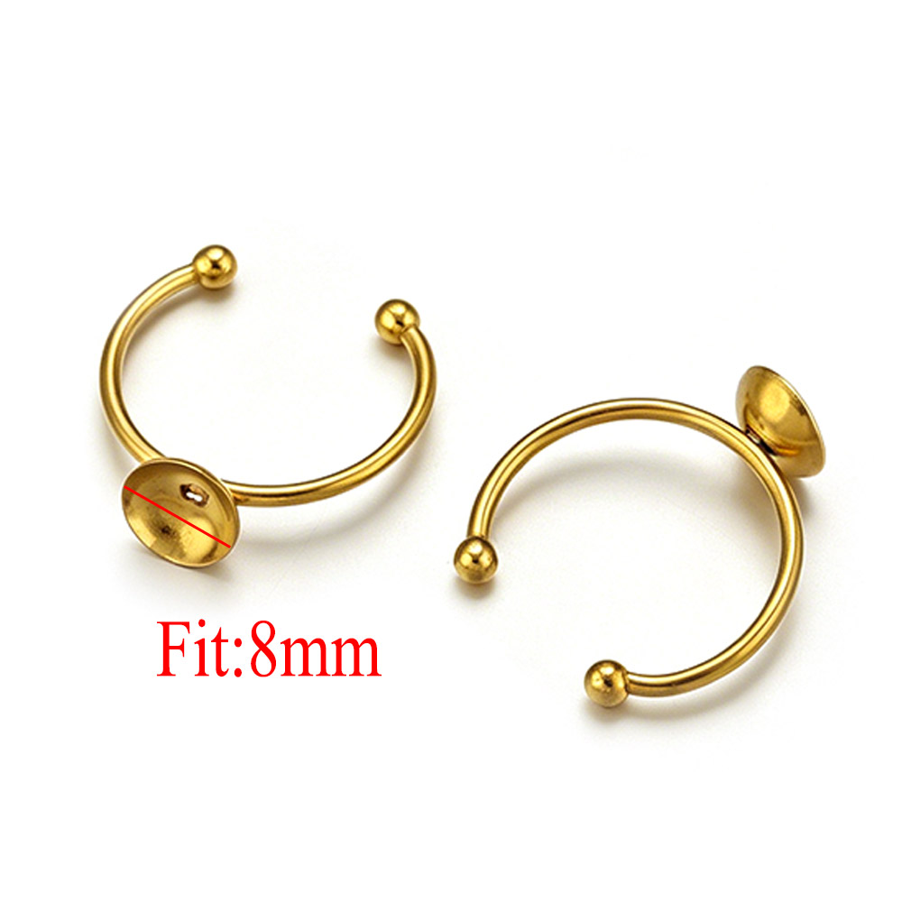 10 pièces de supports de caboc - Ring Blank Adjustable avis et prix