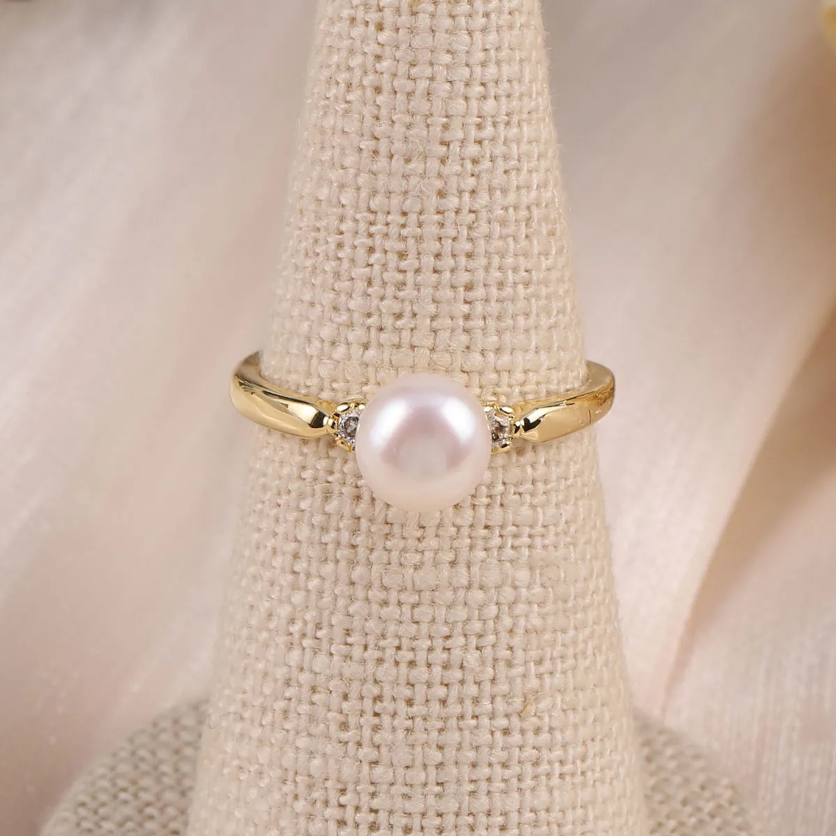 Anneaux de perles d'eau douce  - Ring Blank Adjustable avis et prix