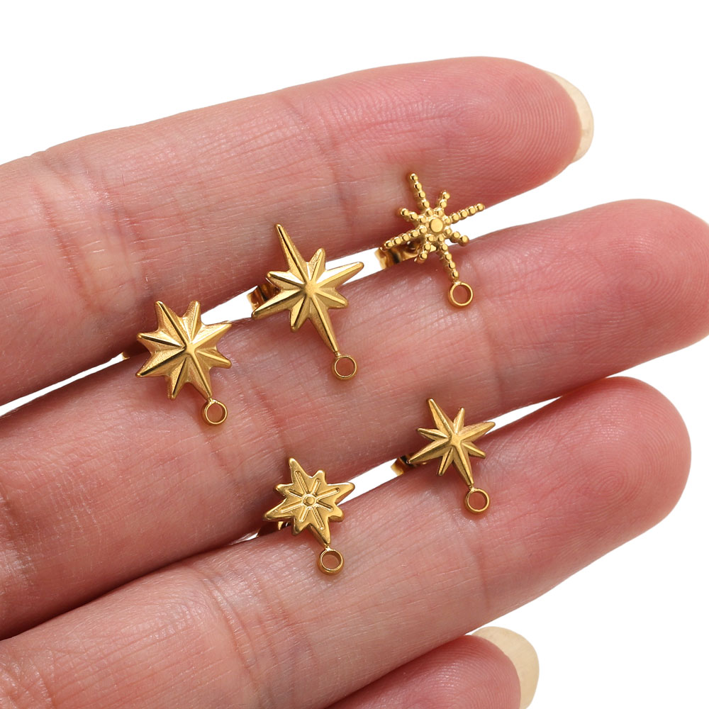 6 pièces Clous d'oreilles étoi - Jewelry Making Tools And Supplies avis et prix