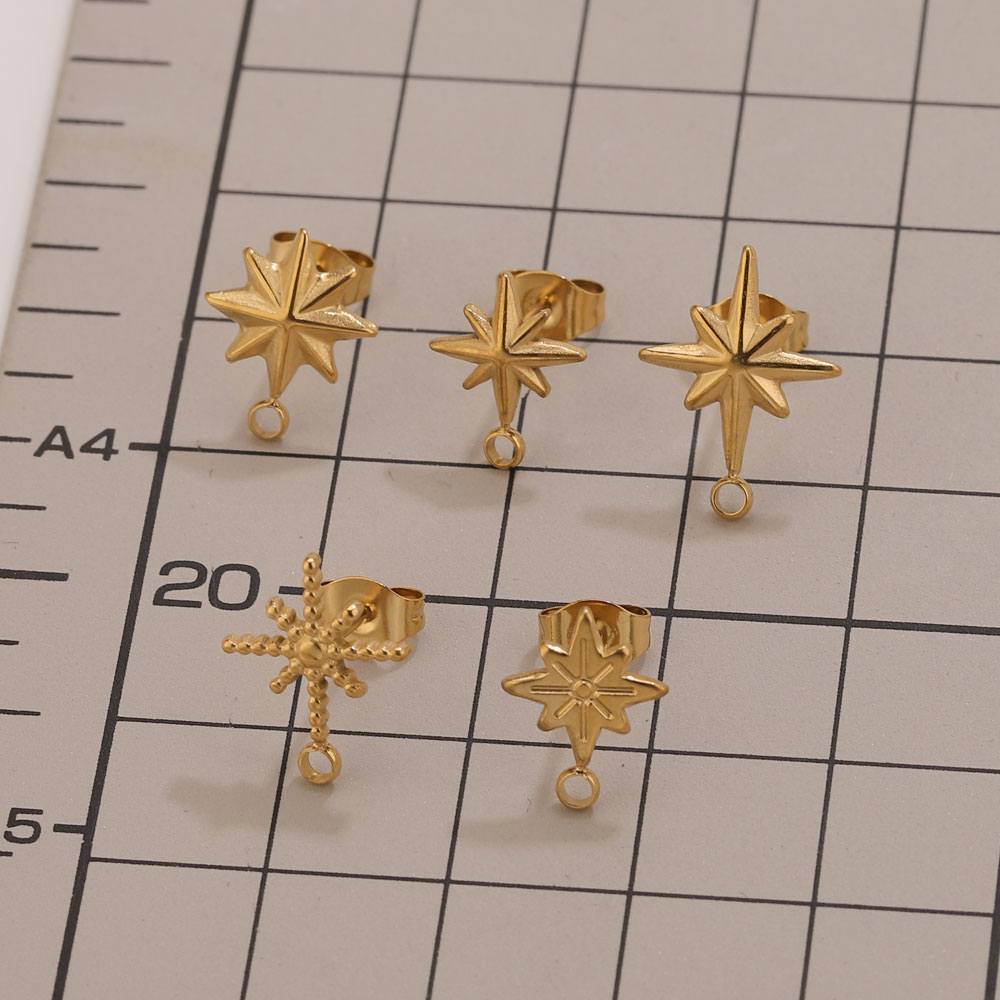 6 pièces Clous d'oreilles étoi - Jewelry Making Tools And Supplies avis et prix