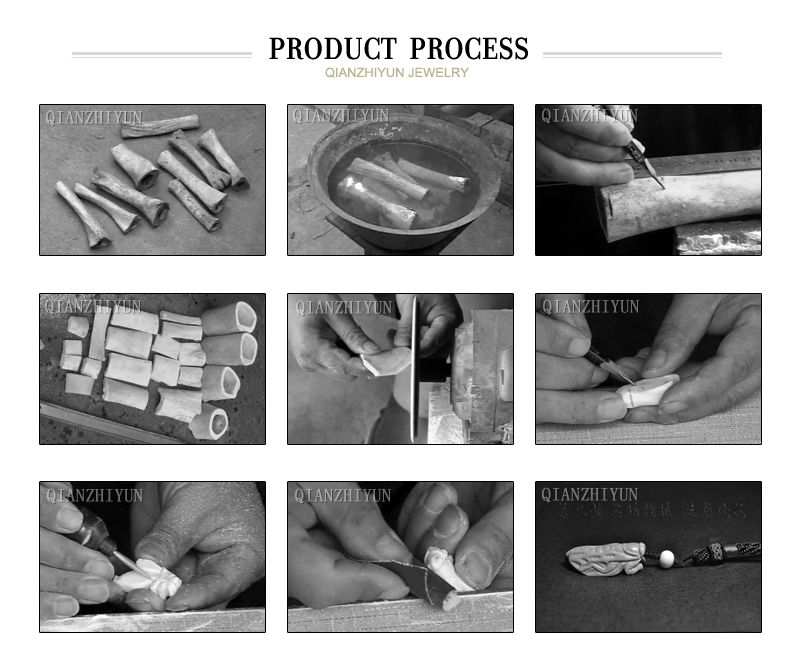 Pendentif en os de Yak sculpté - Jewelry Making New Zealand avis et prix