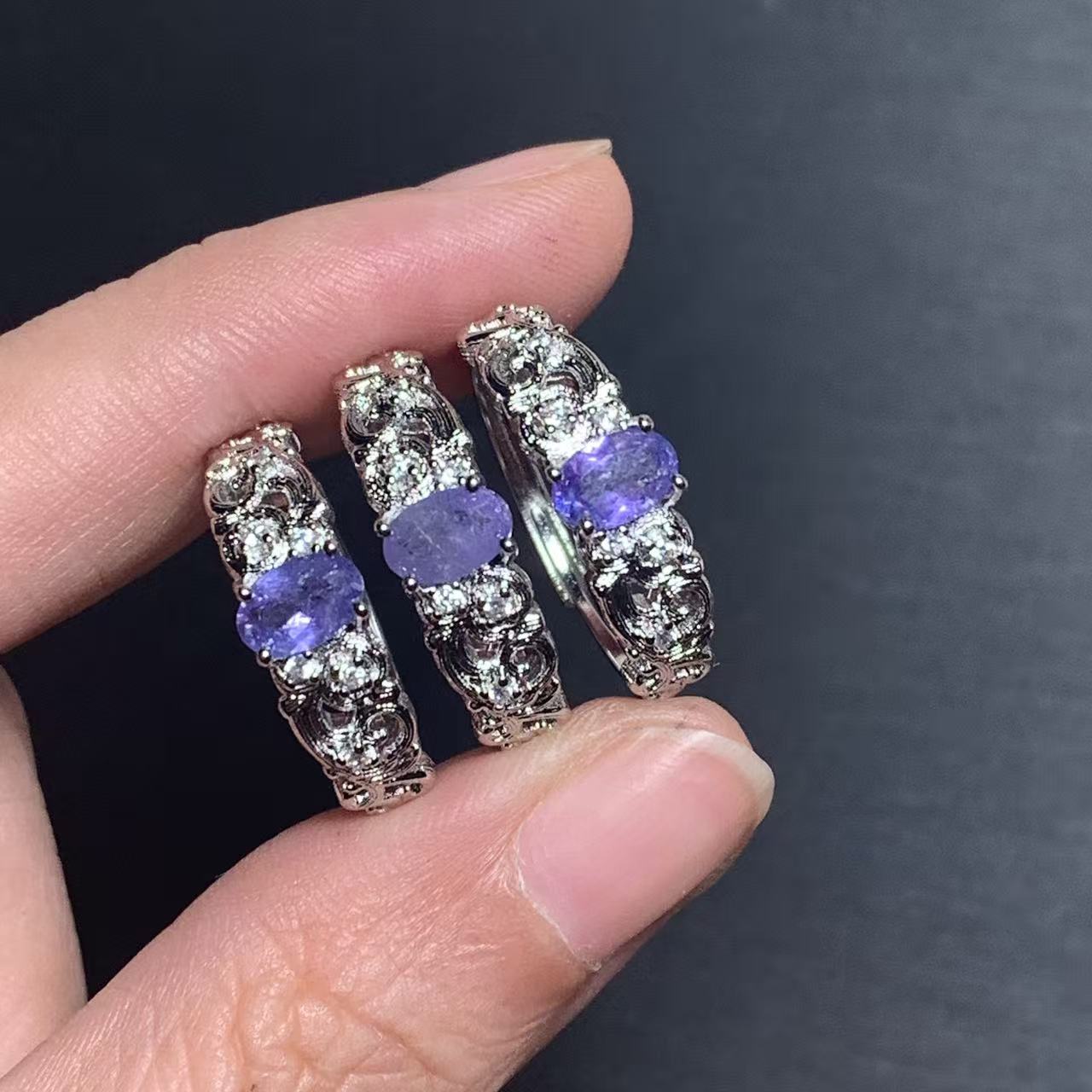 Bague en Tanzanite Naturelle A - Ring Blank Adjustable avis et prix