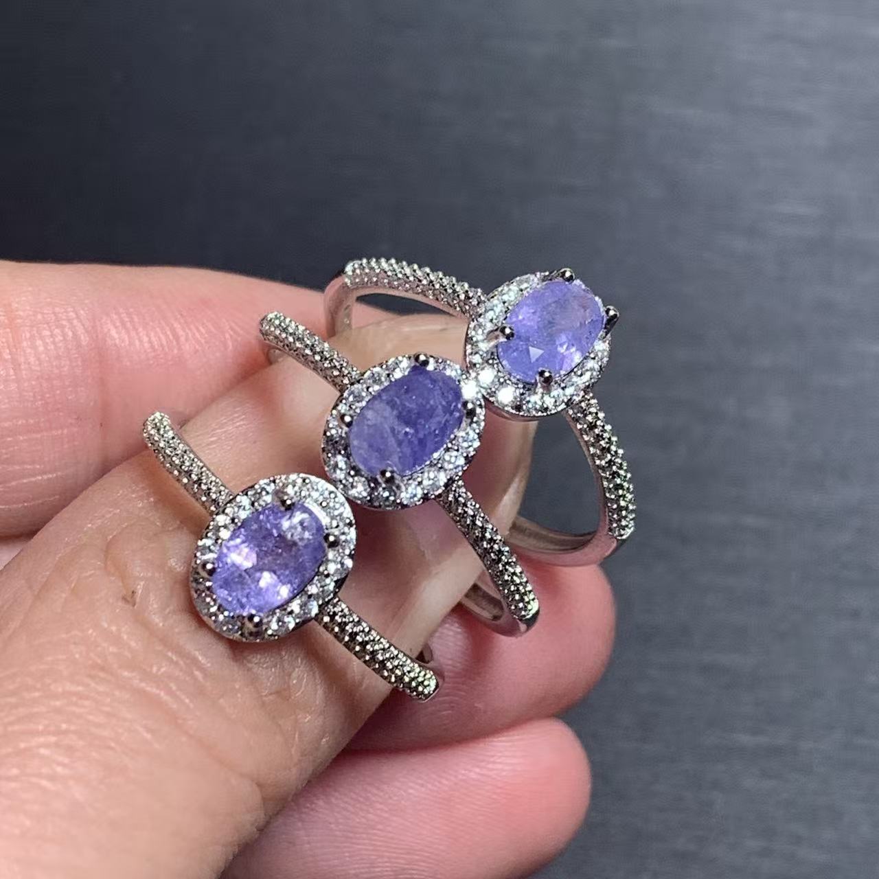 Bague en Tanzanite Naturelle A - Ring Blank Adjustable avis et prix