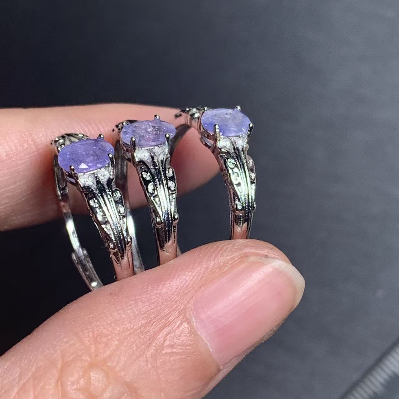 Bague en Tanzanite Naturelle A - Ring Blank Adjustable avis et prix