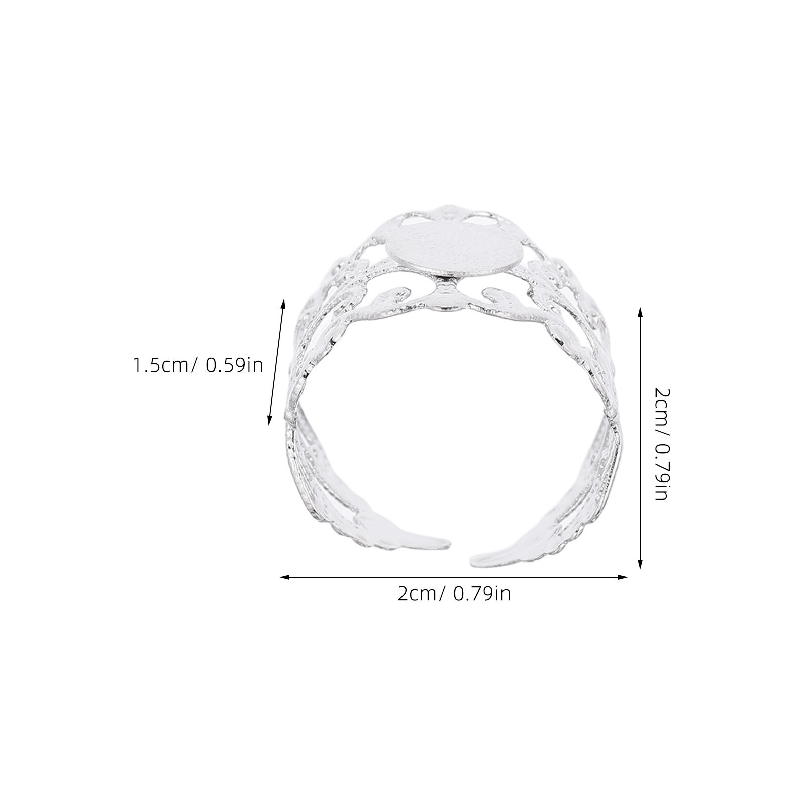 50 pièces de supports ovales p - Ring Blank Adjustable avis et prix