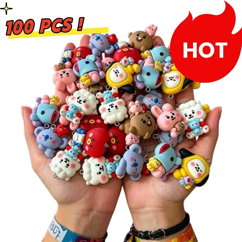 Breloques en résine BT21, 7 pi - Jewelry Making Earring Supplies avis et prix