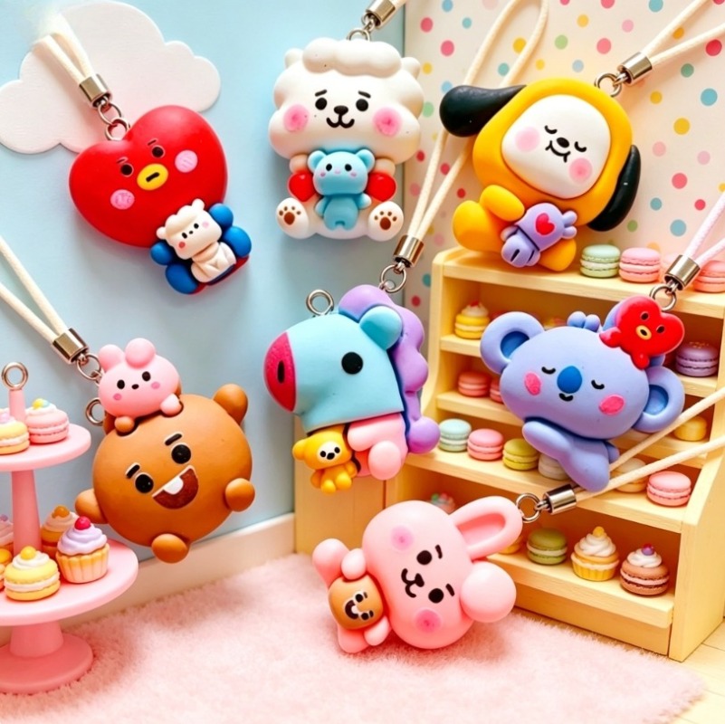 Breloques en résine BT21, 7 pi - Jewelry Making Earring Supplies avis et prix