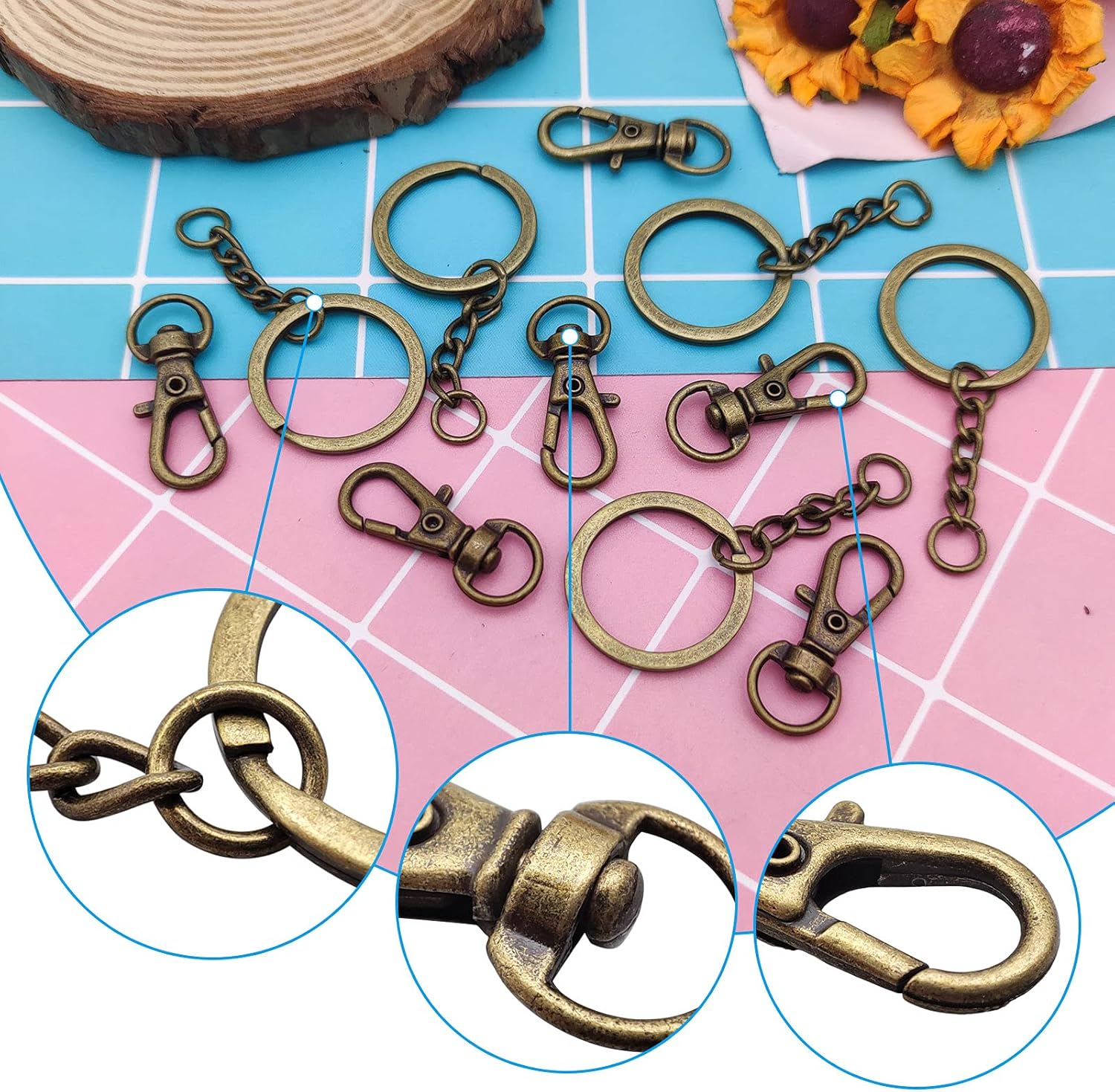 Lot de 15/30 fermoirs mousquet - Jewelry Making Jump Rings avis et prix