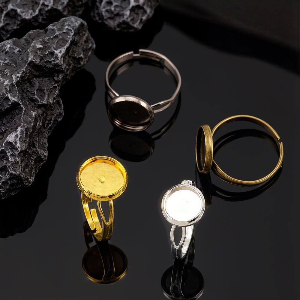 Lot de 10 bases de bague ajust - Ring Blank Adjustable avis et prix