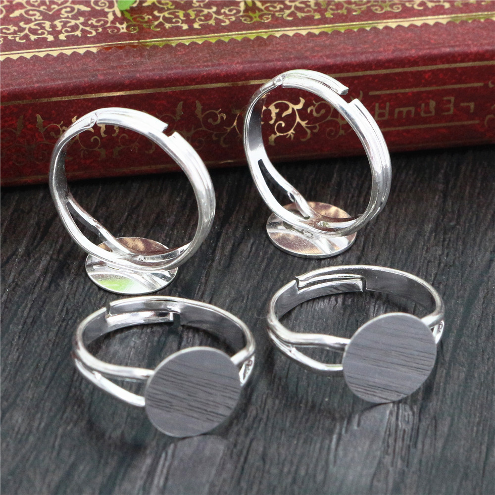 6/8/10/12mm 10 pièces argent p - Ring Blank Adjustable avis et prix