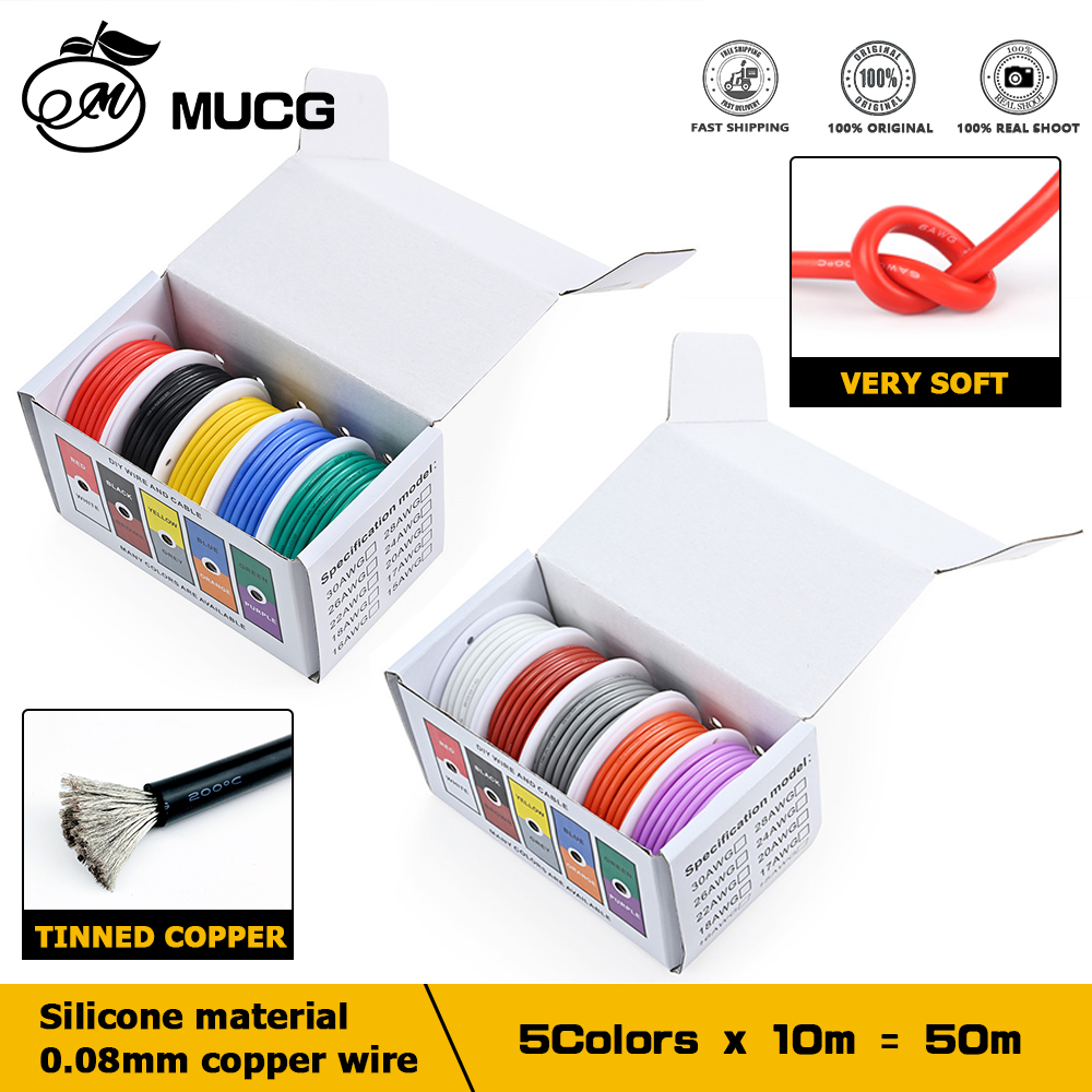 Fil électrique en Silicone sou - Wire 22 Gauge Copper avis et prix